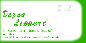 dezso lippert business card